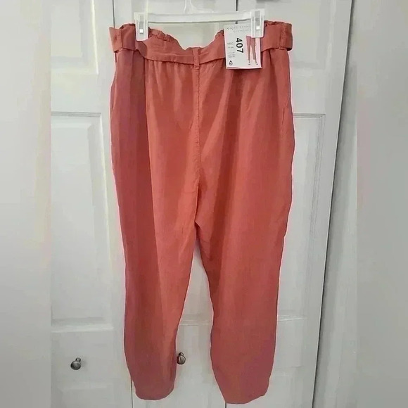 Social Standard By Sanctuary Women's High Waist Melody Paperbag Pant Marsala XXL - Picture 4 of 6